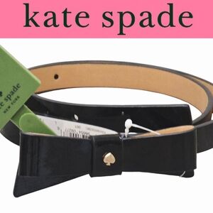 Kate Spade New York Patent Leather Bow Belt